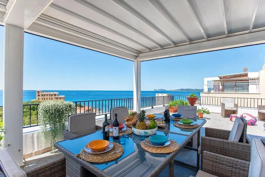 Attico Mir El Mar Alghero Con Spettacolare Terrazza Panoramica Vista Mare Appartement