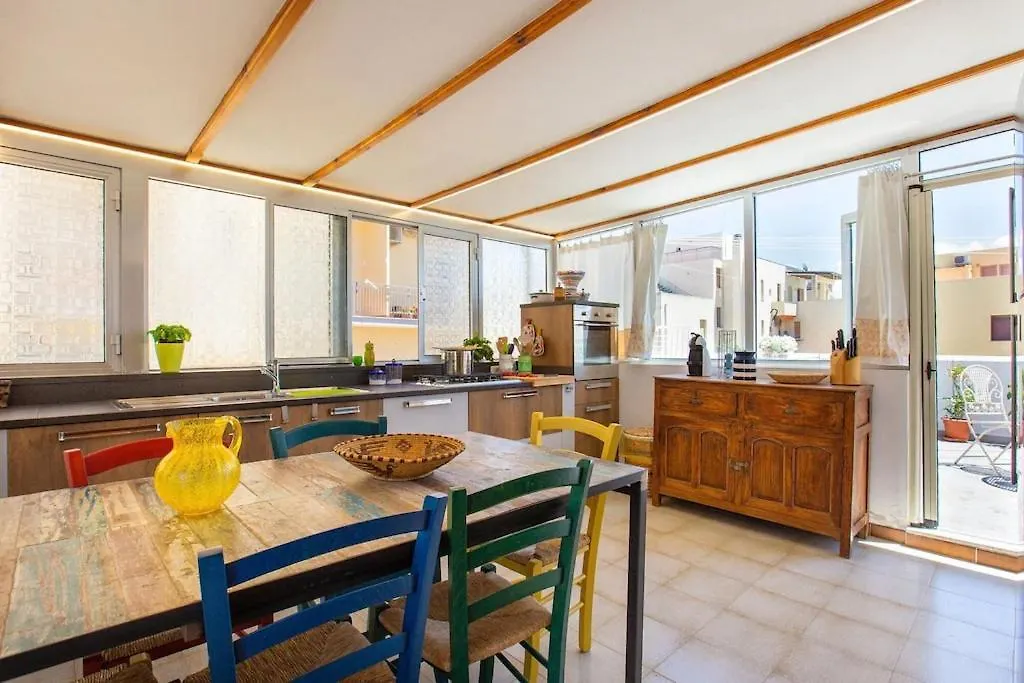 아파트 Attico Mir El Mar Alghero Con Spettacolare Terrazza Panoramica Vista Mare