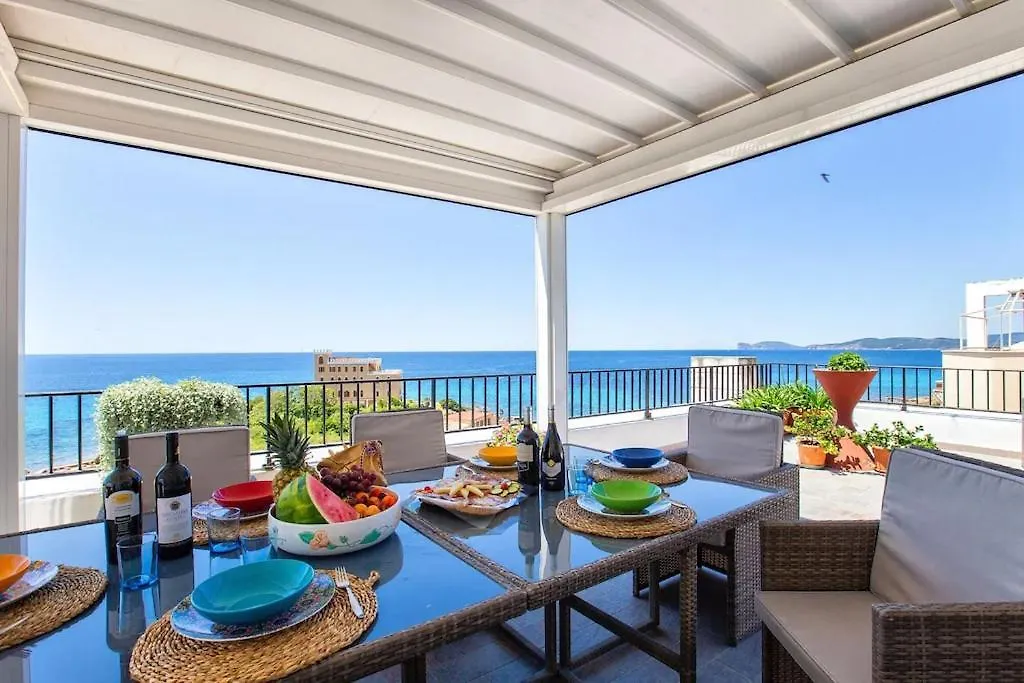 Appartamento Attico Mir el Mar Alghero con spettacolare terrazza panoramica vista mare